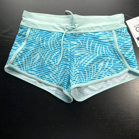 Athleta Other - NWT Athleta Cannonball 2.0 Swim Short Girl's Blue/Aqua Size L/12